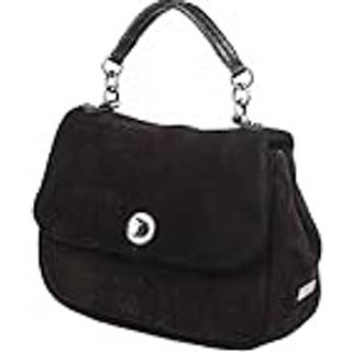 Bon Gout Marie Suede Crossbody Bag Black