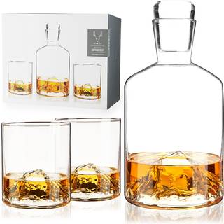 Mountain Karaffel & 2-pak Whiskyglas - VISKI