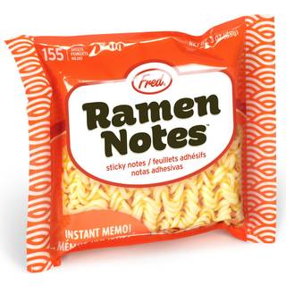 ?gte Fred Ramen Notes Ramen Noodle Sticky Note Pad 155 Sheets 3,5 x 3 """" - Sjov gave til kontoreksamen tilbage til skolen - Great Stocking Stuffe
