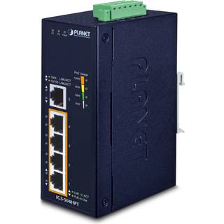 PLANET INDUSTRIAL 5-PORT + 4PORT 802.3AT POE GIGABIT SWITCH IN CPNT