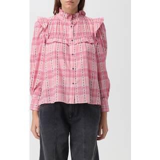 Marant Etoile Idety checked cotton blouse - pink - S