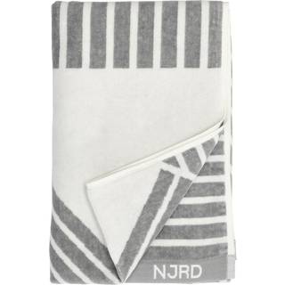 NJRD Stripes badehåndklæde 70x140 cm Grå