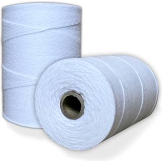 100% bomuldsv?v Warp Thread (Pure White) 8/4 Warp Yarn (800 yards) Perfekt til v?vning: T?ppetapestry t?ppe t?ppe eller m?nster - Warping Thread