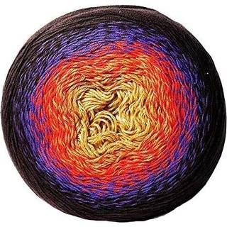 Garnkunstblomster garn 55% bomuld 45% akryl 250gr 1094yd flerfarvet bomuld garn regnbue h?klet garn for?r sommer 2 sport garn (265)