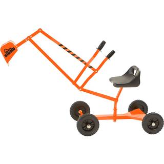 The Big Dig and Roll Special Edition Sandbox Sand Digger Excavator Crane med 360 graders rotationsbase for børn 3 år og op orange