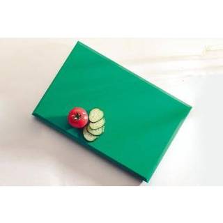 Skærebræt i ekstra kraftig polyethylen plast 46x30x2,5cm grøn