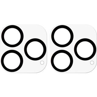 iPhone 14 Pro / 14 Pro Max Hærdet Beskyttelsesglas til Kameralinse 2-pak - Gennemsigtig med Sort Kant