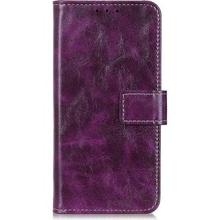 Samsung Galaxy S21 Minimalistisk Flip Cover m. Kortholder - Lilla