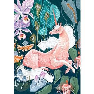 Buffalo Games - Rae Ritchie - Lush Unicorn - 300 Piece Jigsaw Puzzle For Adults 14 og Up Challenge Puzzle Perfekt til spilaftener - F?rdig pusles