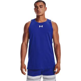 Under Armour Baseline Cotton Vest T Shirt Blue