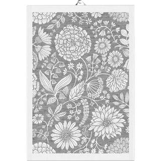 Ekelund Linneväveri Flowering viskestykke 35x50 cm Grå