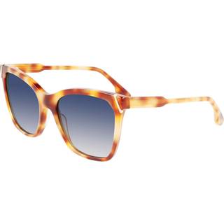 Victoria Beckham Kvinde VB640S 238 Solbriller Acetat Havana Blå Firkantet Normal Fotokromatisk
