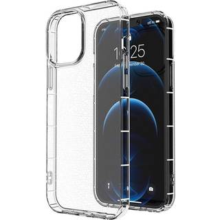 iPhone 14 Plus Fleksibel Plastik Airbag Bagside Cover - Gennemsigtig