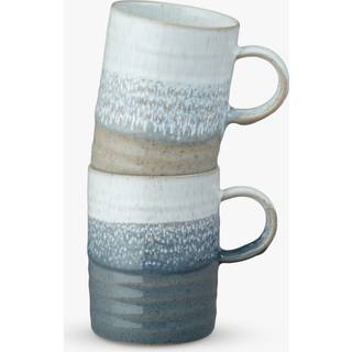 Denby Kiln Accents krus 40 cl 2 dele Taupe-slate