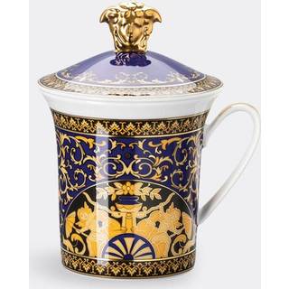 Rosenthal Tea and Coffee - 'Medusa Blau' mug with lid in multicolor Porcelain