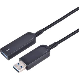 NÖRDIC 10m aktivt AOC fiberkabel 10Gbps USB 3.1 En han til USB3.1 En hun USB 3.1 forlængerkabel