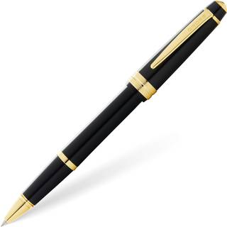 AT0745-9 Bailey Black Resin And Gold Tone Rollerball Pen - A21158