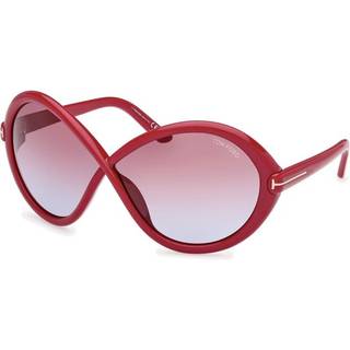 TOM FORD Kvinde FT1070 JADA 75Y Solbriller Injiceret Fuchsia Violet Sommerfugl Normal Skygge