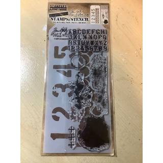 Tim Holtz Collection Stamper's anonyme Tim Holtz Honeycomb & Insekter Blandet mediestempel og stencil Set THMM111
