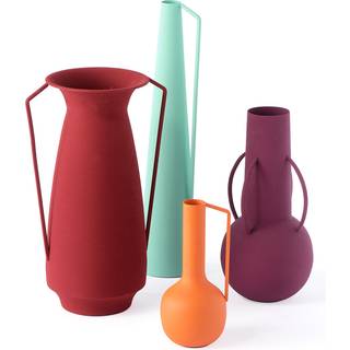 POLSPOTTEN Vases - 'Roman' vase, set of four, evening in multicolor Metal