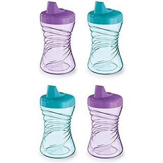 NUK Sjove Greb ca. 296 ml Hård Tut Spildsikker Sippykop - 4-pak, Let at holde, BPA-fri