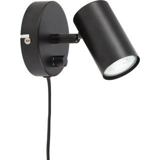 Elvita Hemse sort væglampe