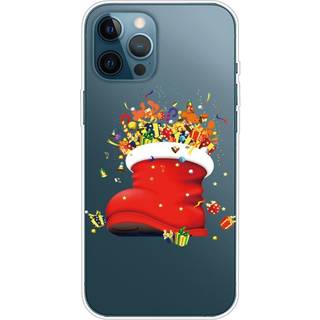 iPhone 14 Pro Max Fleksibelt Plast Jule Cover - Julesok med Gaver