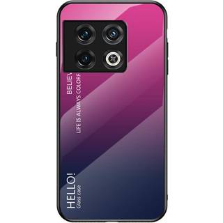 OnePlus 11 Glas Bagside Cover - Hello - Pink / Lilla