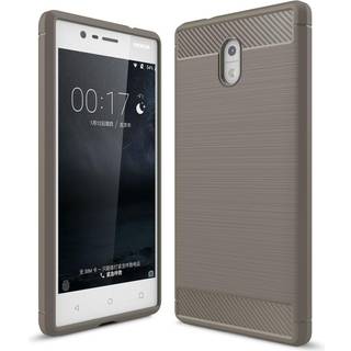 Nokia 3 TPU Cover - Carbon - Grå