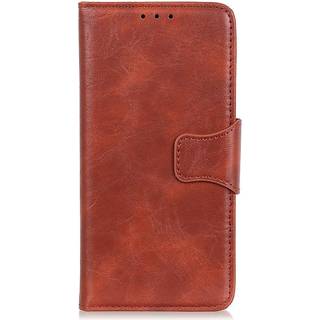 Samsung Galaxy A40 Læder Flip Cover - Brun