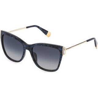 Furla Kvinde SFU462 02G2 Solbriller Acetat Blå Blå Firkantet Normal Skygge - Blå