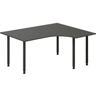 Skrivebord DNA, Antracit 1600x1200 mm Højre I-ben/Sort