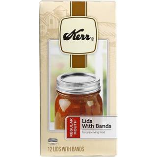 Kerr Regular Canning Jar 1 dusin ringe og b?nd