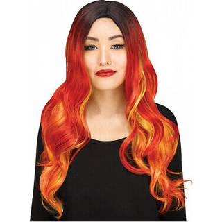 Ombré Teufels Perücke