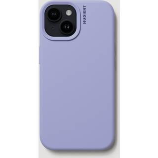 Nudient Base Silicone iPhone 15 Cover - Soft Purple