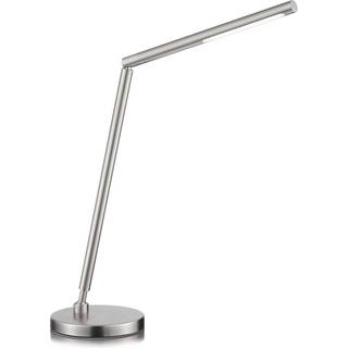 Dina-T LED-bordlampe, mat nikkel, gestus-styring