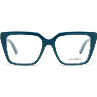 Balenciaga Kvinde Balenciaga BB0130O 007 Optiske stel Acetat Blå Transparent Firkantet