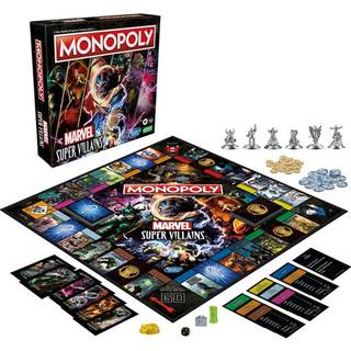 Monopol: Marvel Super Villains Edition Board Game for Families and Kids Ages 8 och upp Marvel Game för 2-6 spelare