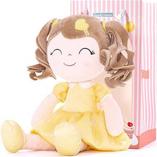 Gloveleya baby dukke gaver plys kr?llet pige leget?j med k?rlighed 16 """" gul