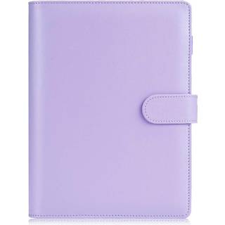 SOoz A5 Notebook Photocard Binder 6 Budget Binder Ring Planner Stilfuldt LoSing Leaf Personal Organizer Binder Cover med magnetisk sp?nde PU -l?d