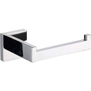 Tastos poleret krom toiletpapirholder Sus304 rustfrit st?l moderne firkantet halvt ?bent badev?relse 5 tommer TP Holder Wall Mount Rustfree Tissu