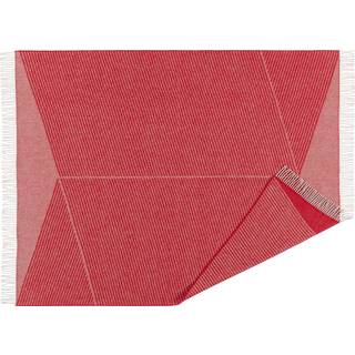NJRD Rectangles uldplaid seasonal edition 130x185 cm Rød