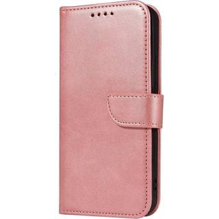 iPhone 13 Læder Flip Cover m. Pung & Magnetisk Luk - Rose Gold
