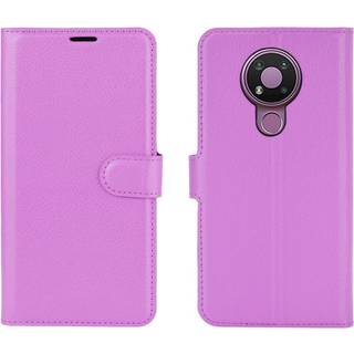 Nokia 3.4 Klassisk Læder Cover m. Pung - Lilla