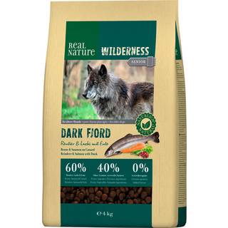 REAL NATURE Senior Wilderness Dark Fjord kronhjort og laks 4 kg