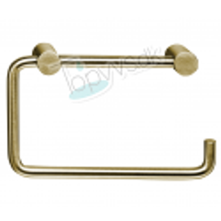 Vola T12-BP - 59 toiletrulleholder uden bagplade - børstet messing natur