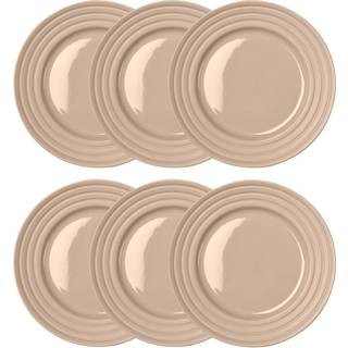 NJRD Lines lille tallerken Ø21 cm 6 stk. beige