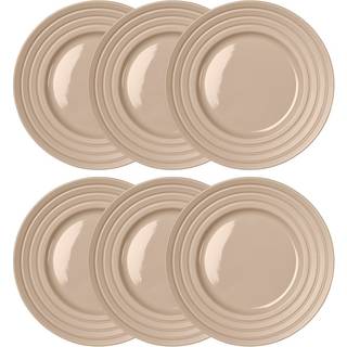 NJRD Lines tallerken Ø27 cm 6 stk. beige
