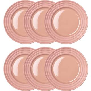 NJRD Lines lille tallerken Ø21 cm 6 stk. pink