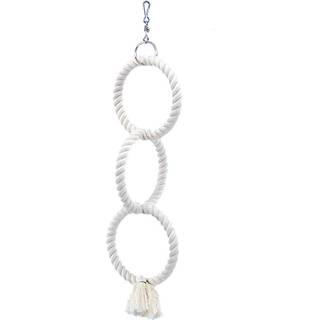 Klatreringe, papegøje - White - 48/14 cm